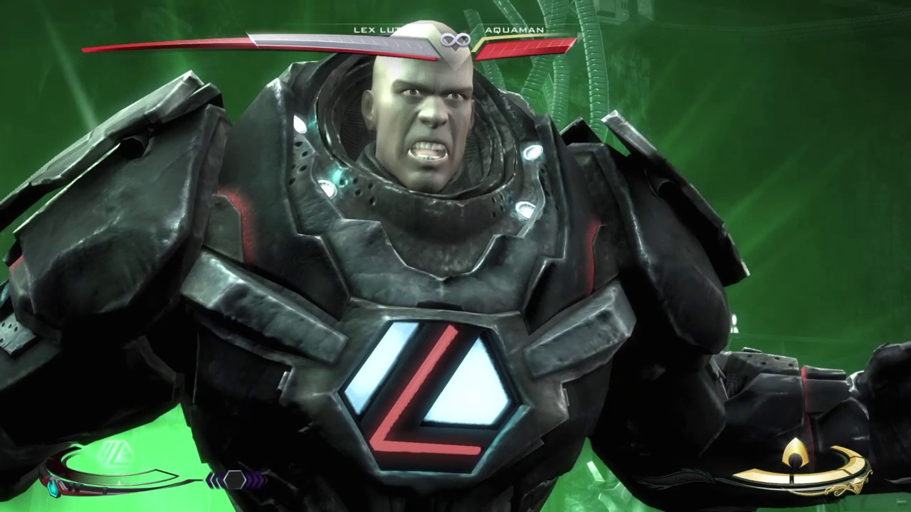 Injustice: Gods Among Us Ultimate Edition Lex Luthor Insurgency VS Regime Aquaman In A Single Fight
