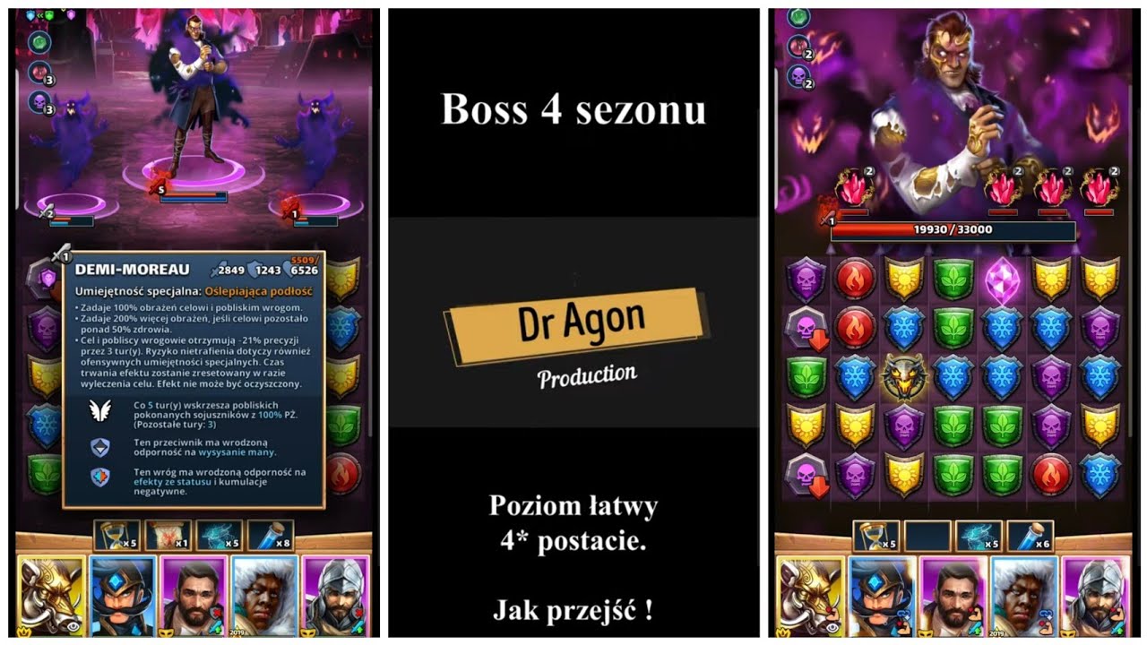 Boss 4 sezonu - czy można pokonać go postaciami 4*?? -  Empires & Puzzles by Dr Agon