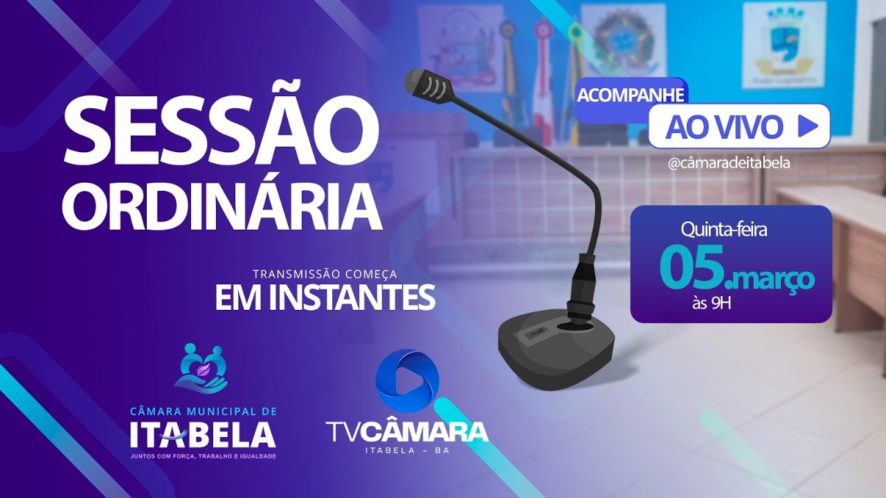 2ª Sessão Ordinária do dia 05 de Março de 2026