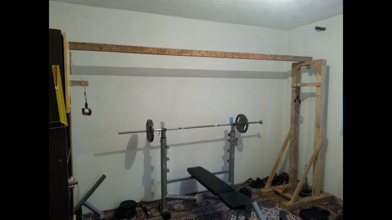 Homemade fitness equipment-cable crossover