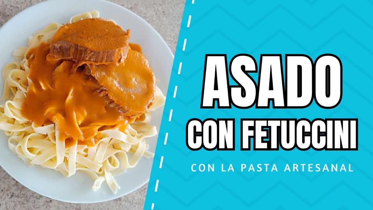 🍝 Asado de Carne con Fettuccini Artesanal | Sabor casero que enamora 😋