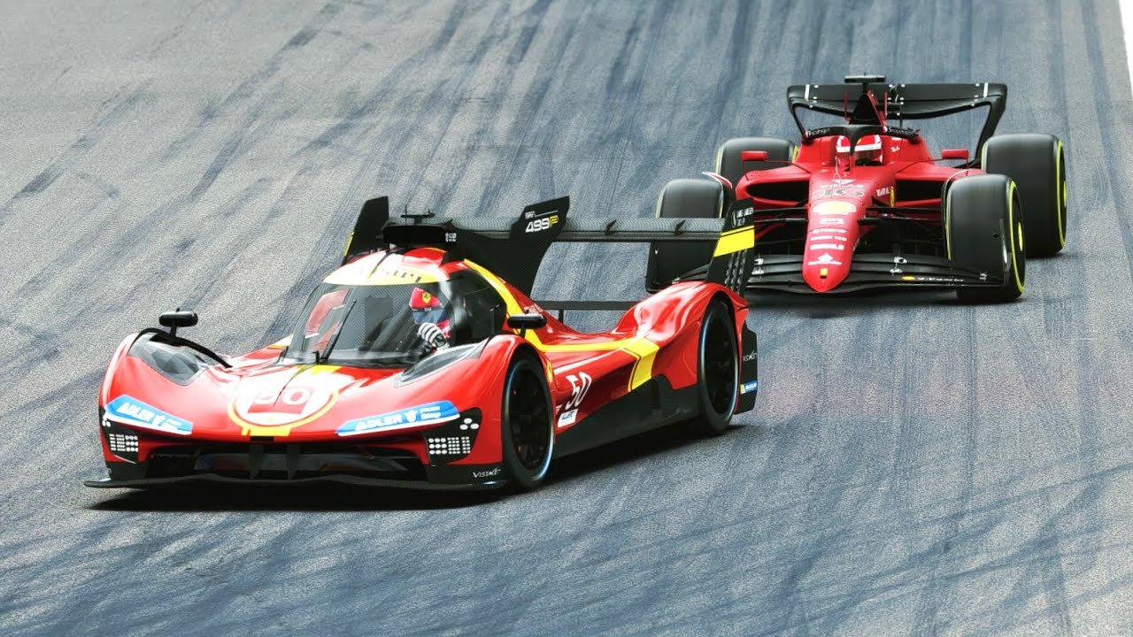 Ferrari 499P vs Ferrari F1 2022 - Monza