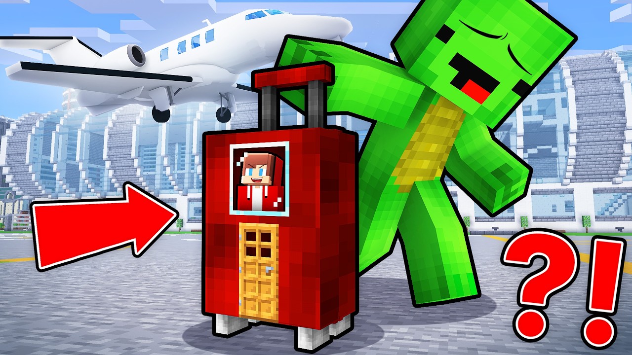 JJ Hide inside Mikey’s Suitcase in Minecraft (Maizen)
