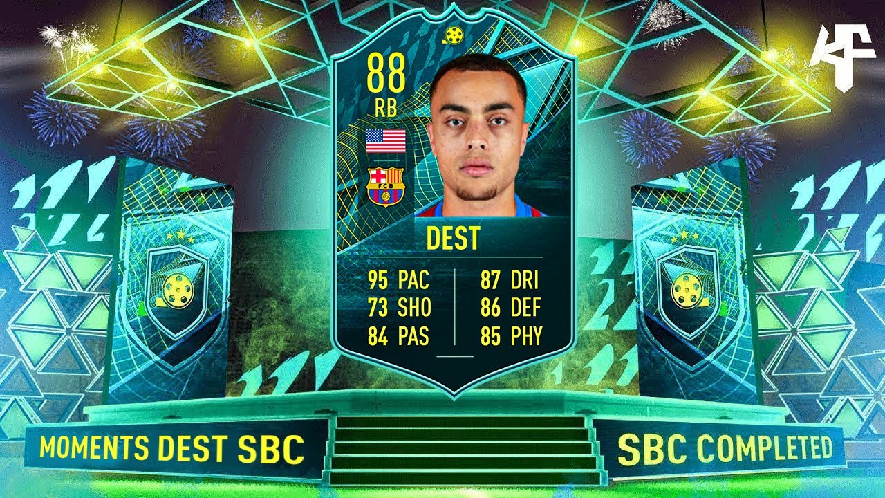 Player Moments Sergino Dest SBC Completed - Help & Cheap Method - Fifa 22