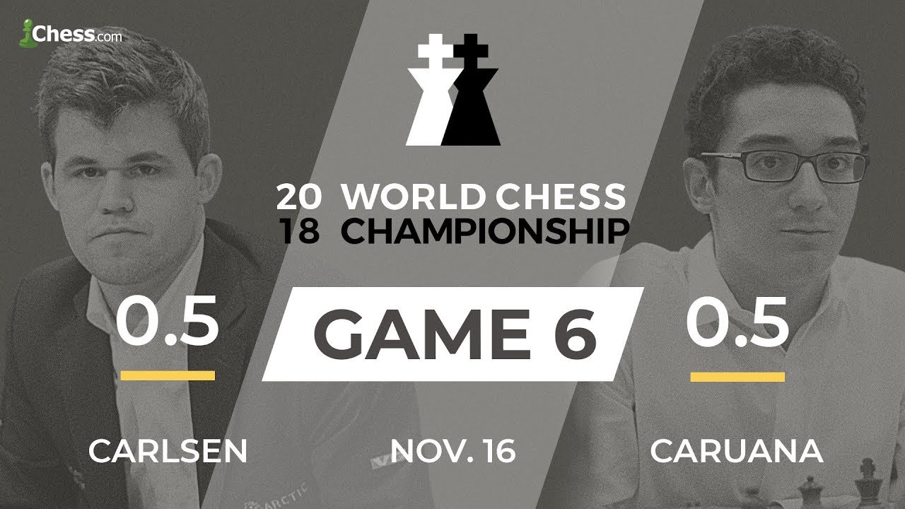 Carlsen vs Caruana (Game 6 Broadcast): World Chess Championship