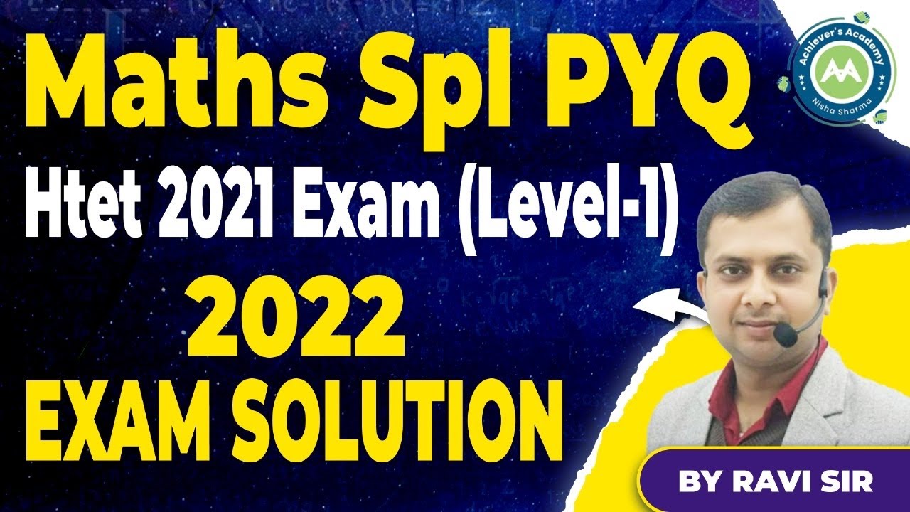Maths Previous Paper PRT 2022 Level -1 Maths Solution By Ravi Sir Achievers Academy