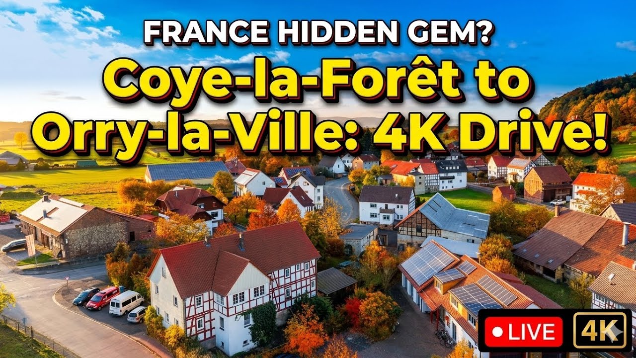 Peaceful Drive Through Hidden France 🇫🇷 | Coye-la-For&ecirc;t to Orry-la-Ville 😍 4K POV