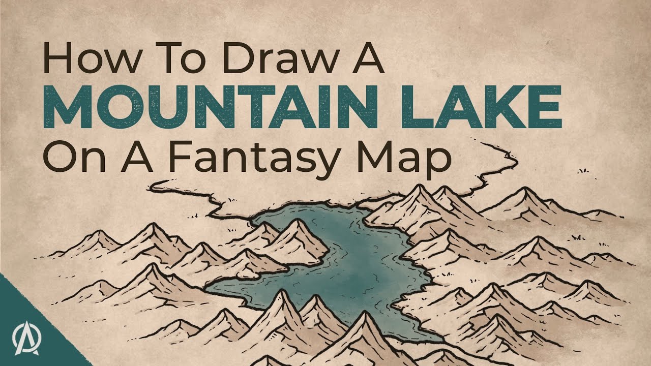 Mountain Lakes - How to Draw on Fantasy Maps