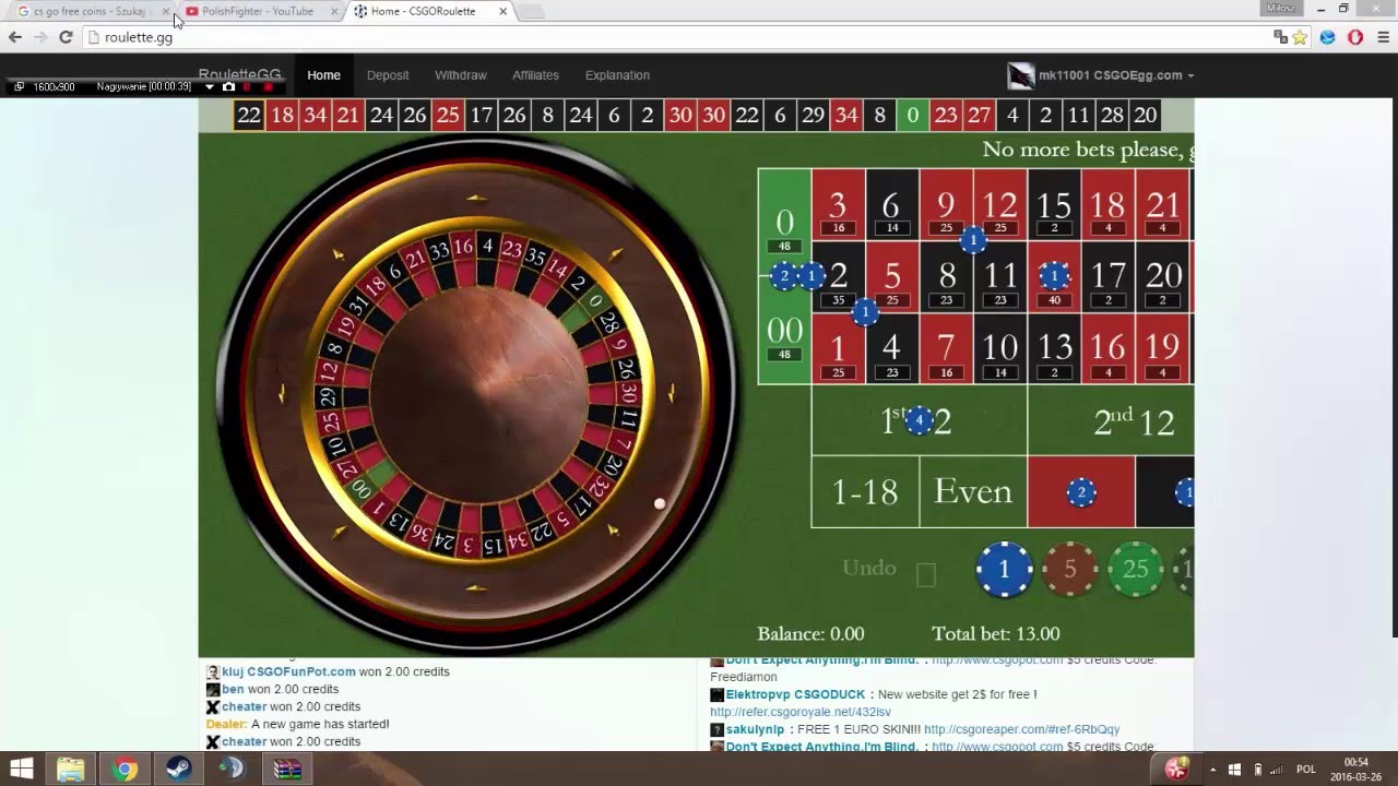 Roulette.gg(LEGITNA!!!)-FREE 1 EURO!!!!-KOD mk11001