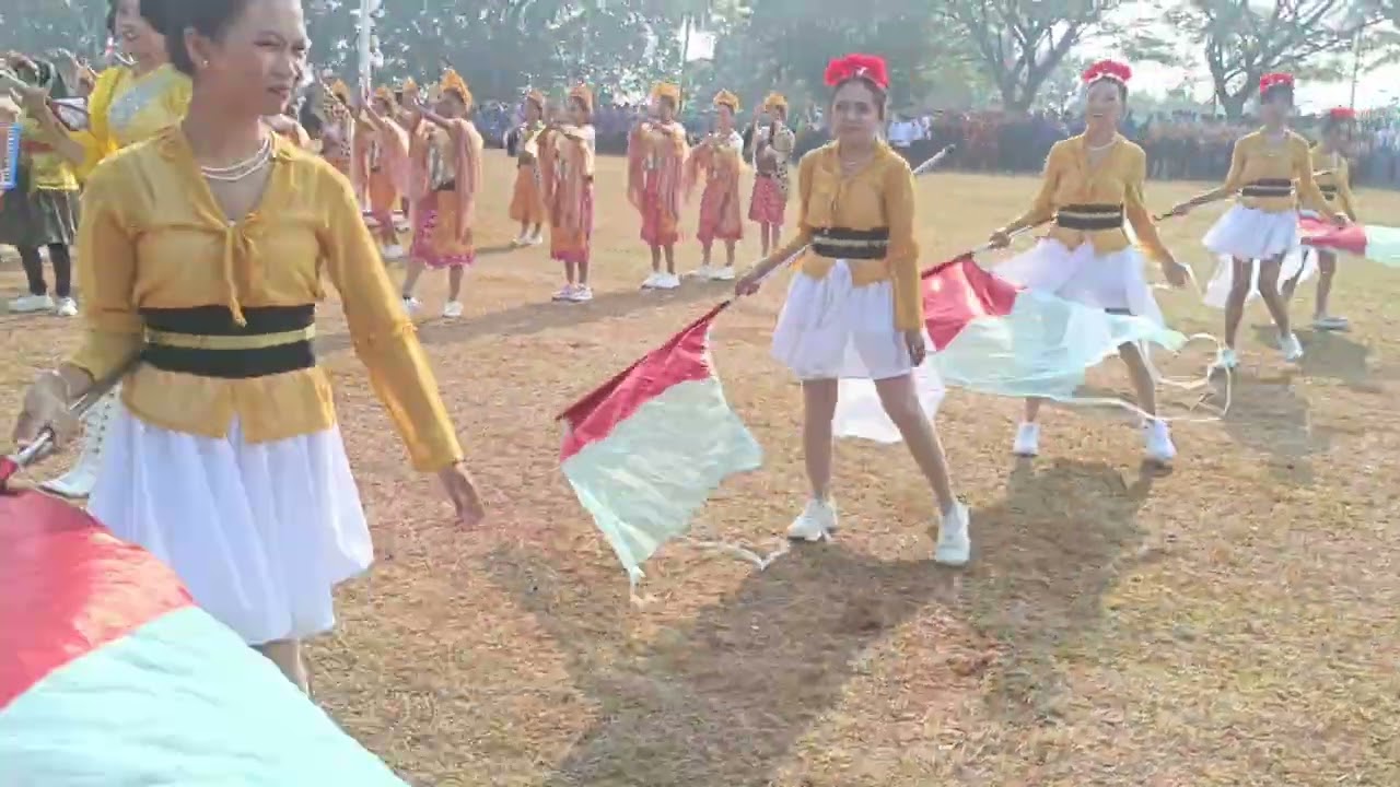 Drumband Gita Mandala tampil keren full saweran dalam HUT RI 80