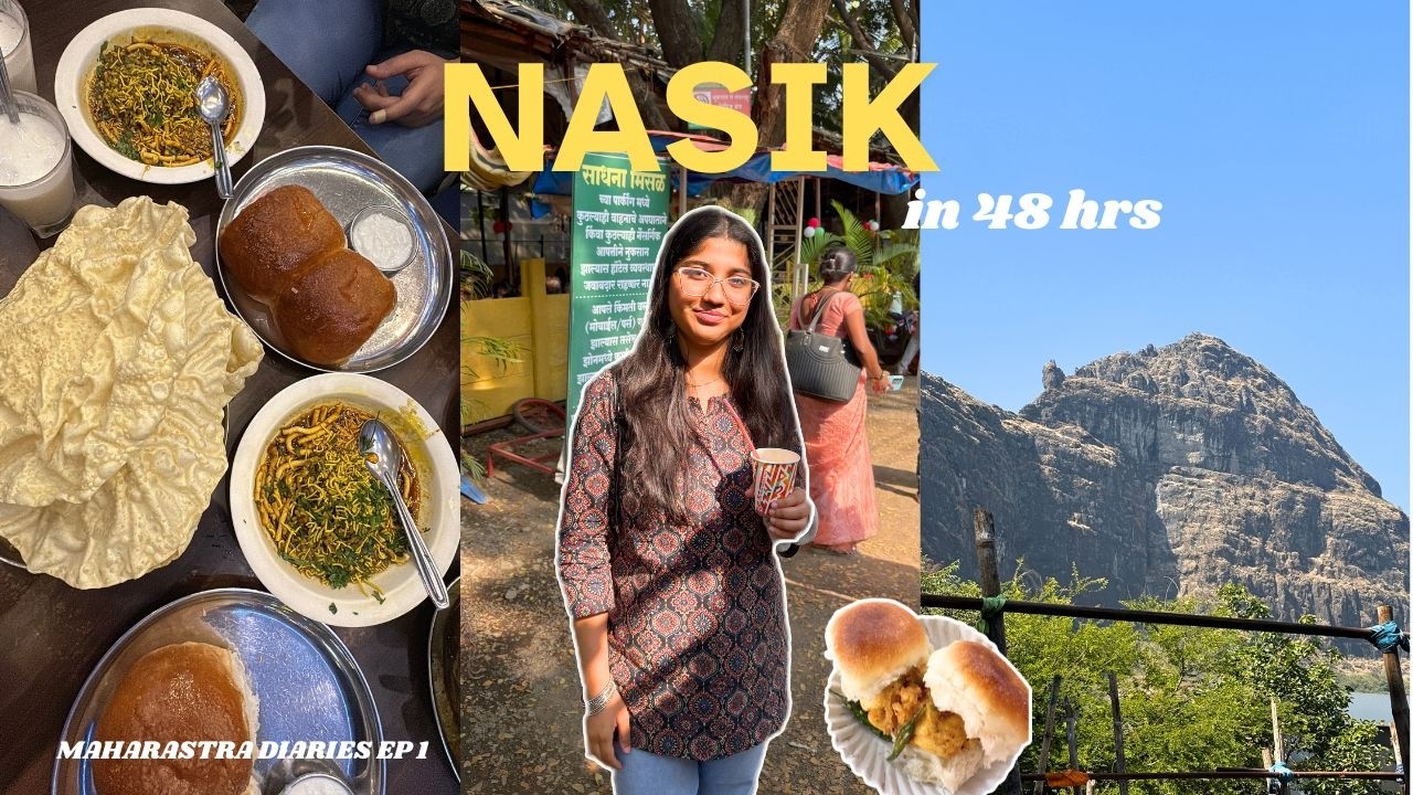 NASIK | Trimbakeshwar, Saptashrungi, Sula Vineyards & Trying Misal Pav | Maharashtra Diaries Ep 1