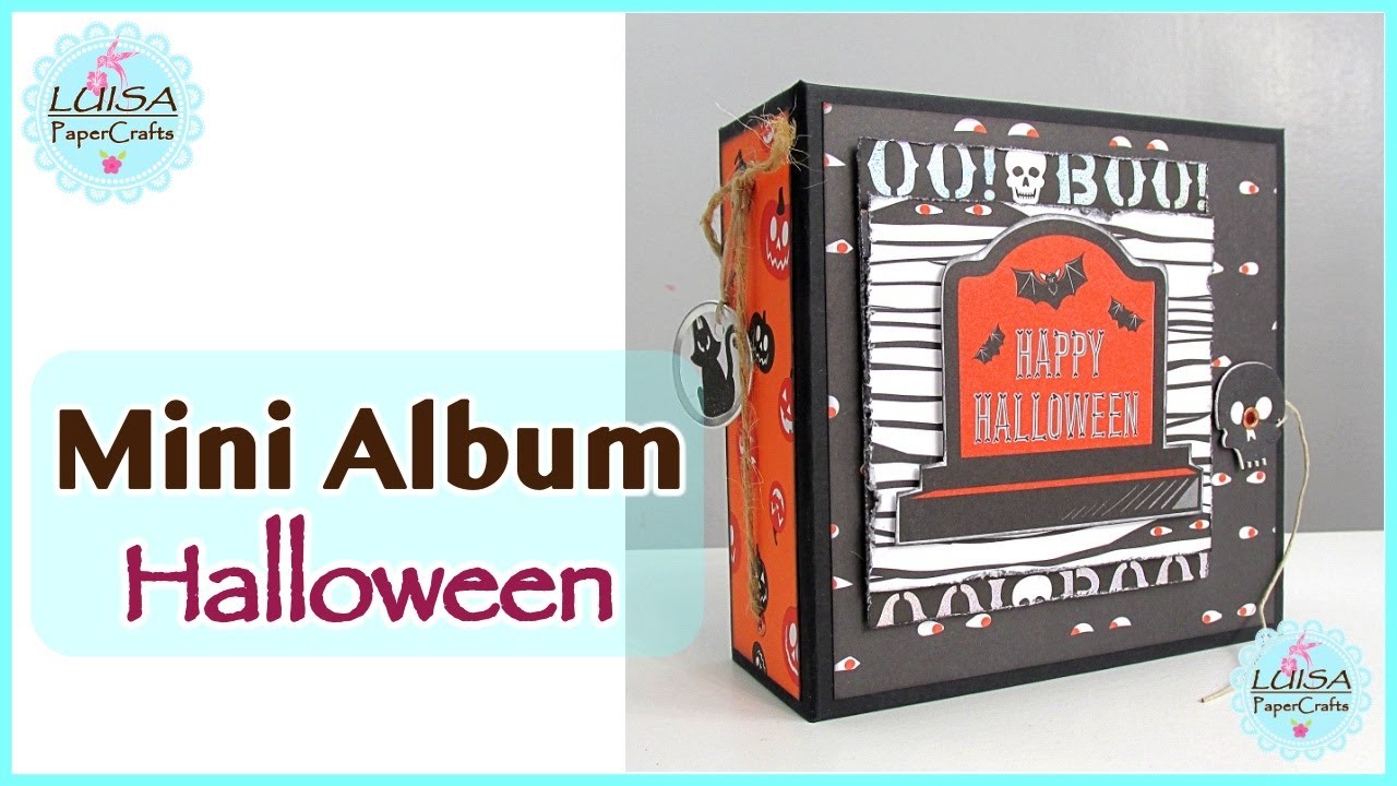 Tutorial Mini Album Scrapbook para Halloween 2019 | Luisa PaperCrafts