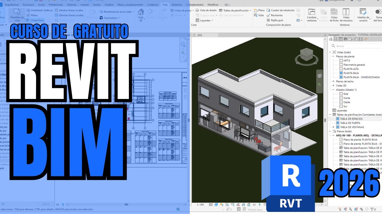 🏗️ REVIT PARA PRINCIPIANTES | CURSO 100% GRATUITO | ARQUITECTURA BIM