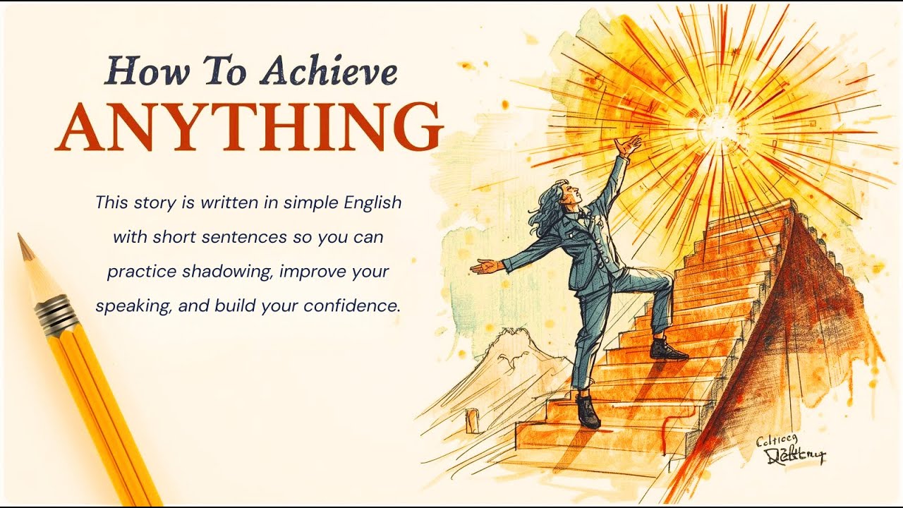 How To Achieve Anything | Learn English Through Storytelling & Shadowing (Beginner)