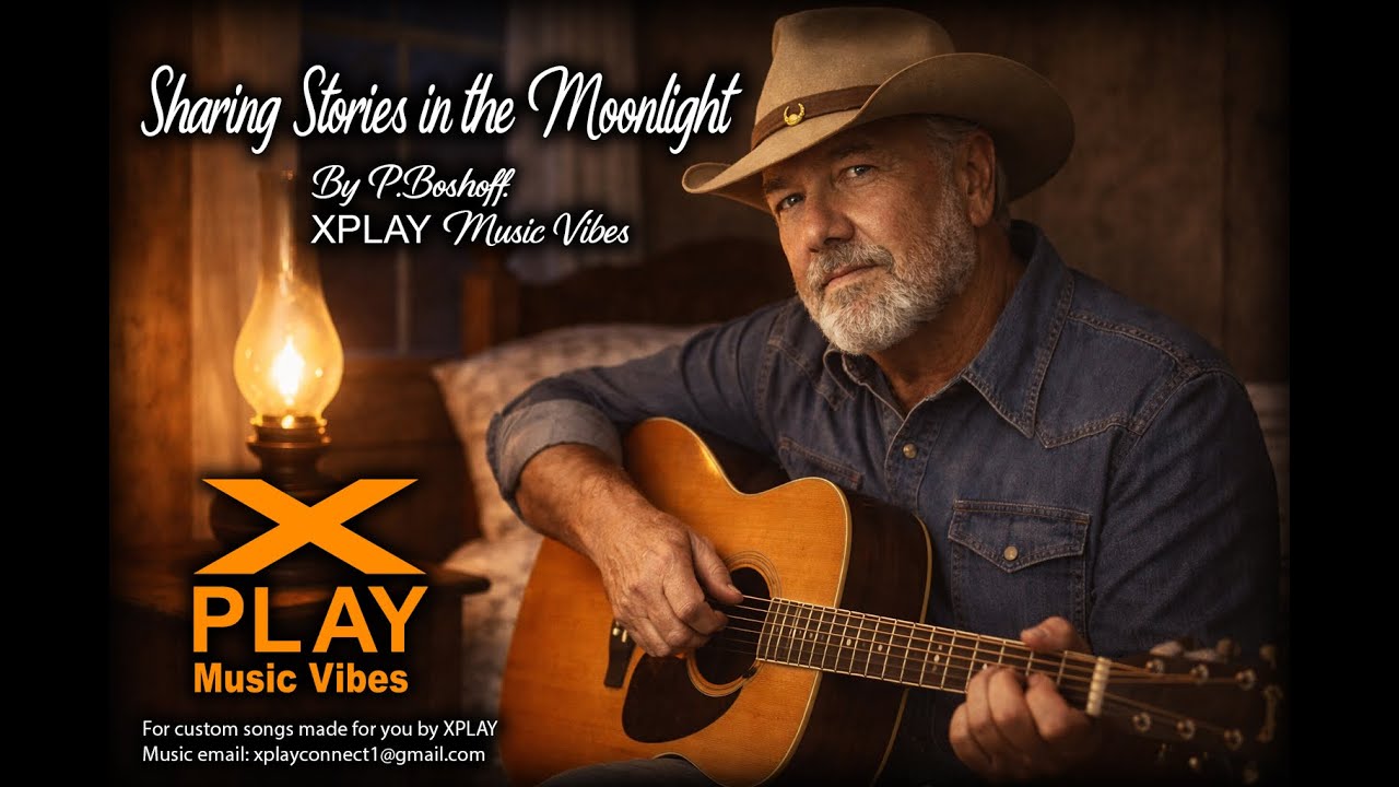 Sharing Stories in the moonlight. By P.Boshoff. XPLAY Music Vibes. Classic country