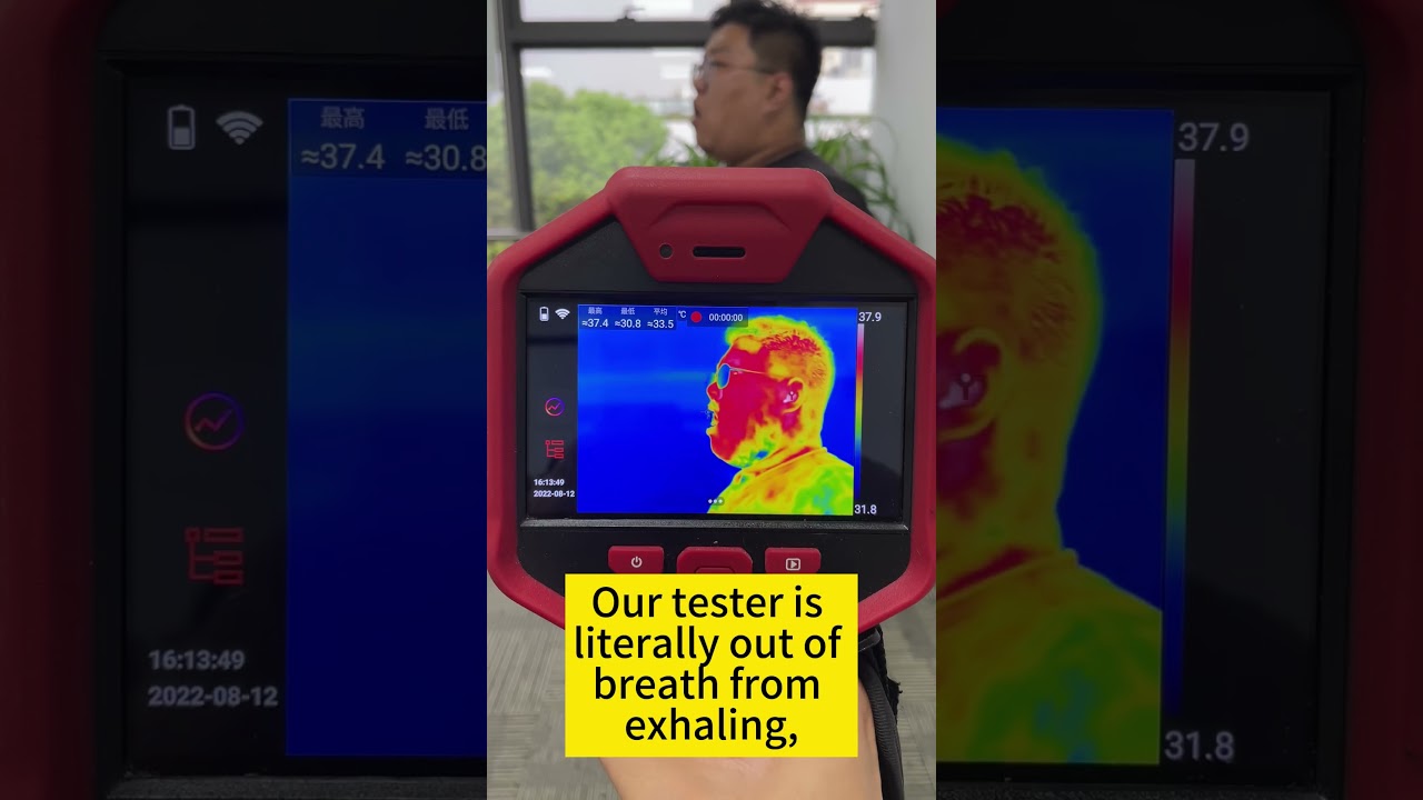 Can thermal camera see farts?#fotric #hightech #thermalimagingcamera #fyp #farts #funny