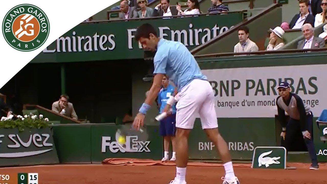 Novak Djokovic v Jo-Wilfried Tsonga Highlights - Men's Round 4 2014 - Roland Garros