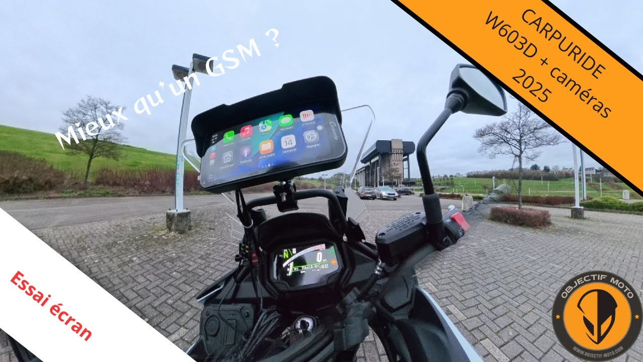 Essai Carpuride W603D écran Carplay avec caméras