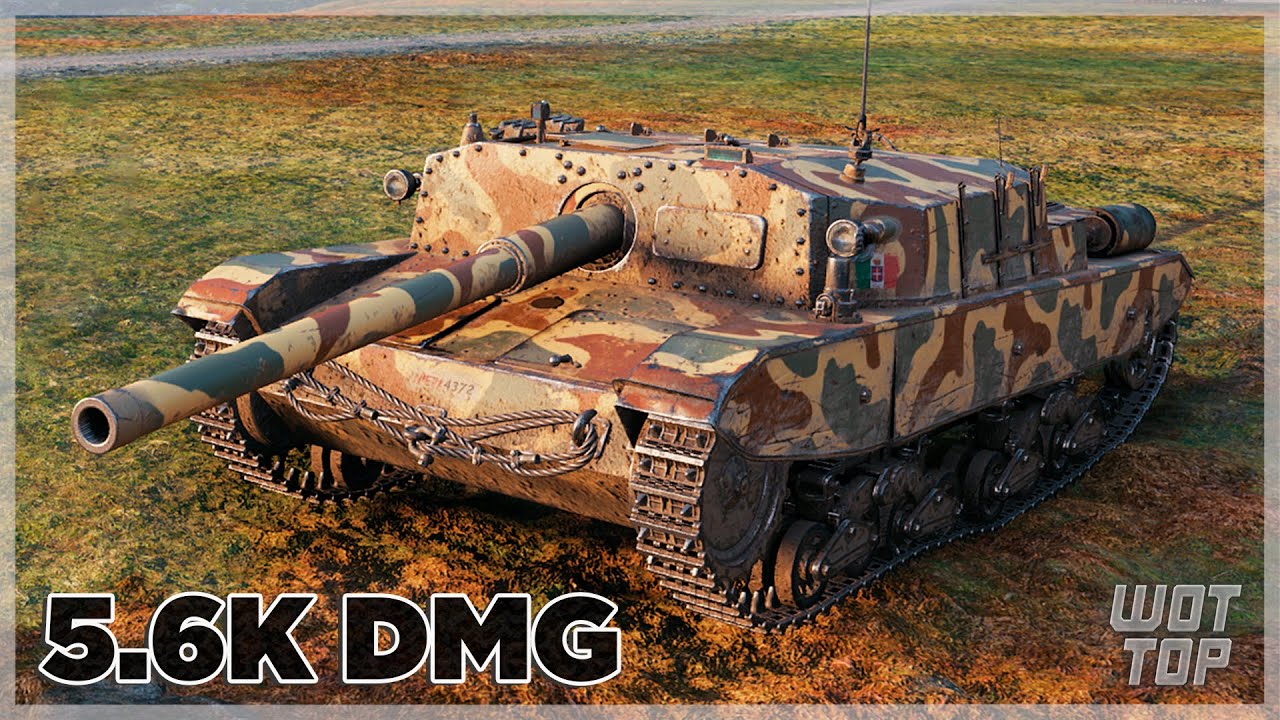 Semovente M43 Bassotto - 5.6K УРОНА 11 ФРАГОВ - World of Tanks