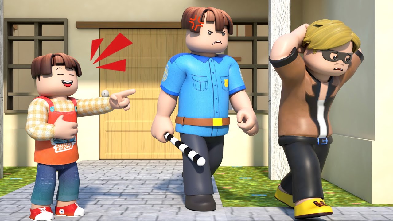 ROBLOX Brookhaven 🏡RP — ЗАБАВНЫЕ МОМЕНТЫ: Неудачливый грабитель был пойман | Roblox Edric