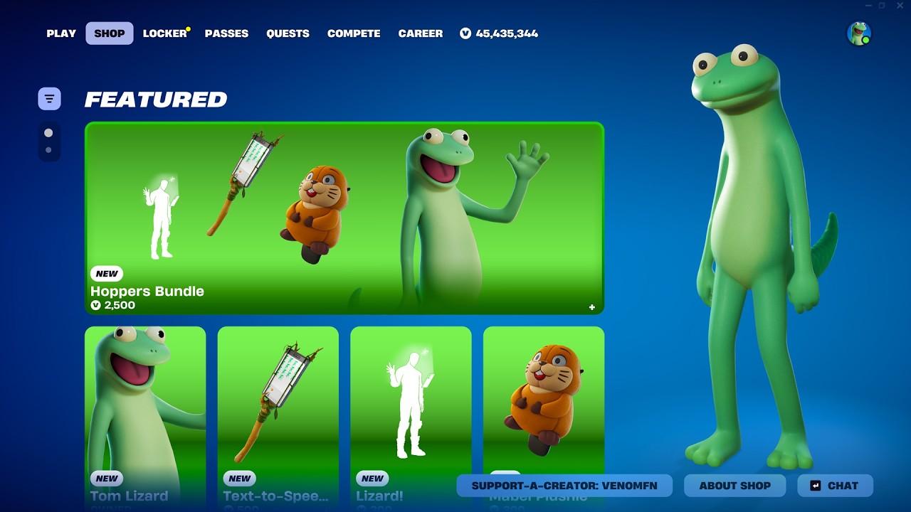 NEW Disney Hoppers Skin & Bundle Fortnite Item Shop (Showcased with B/Bing, Pickaxe & Emote)