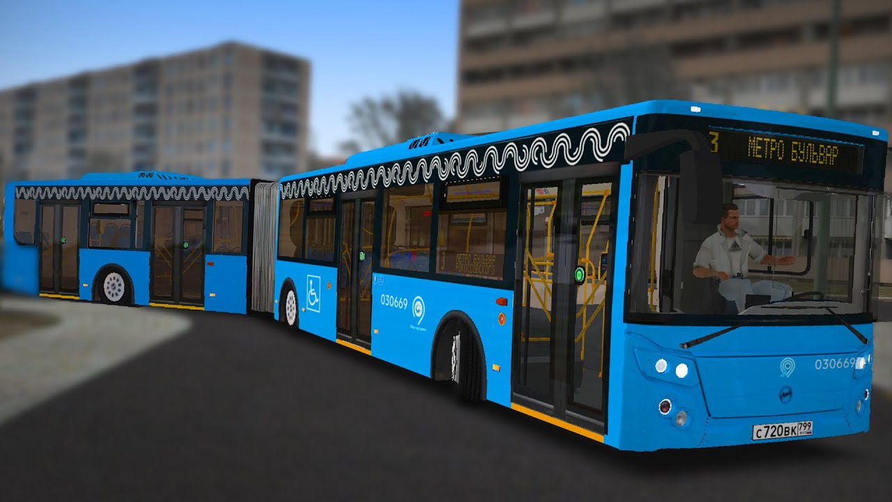 ВОСТОЧНЫЙ ОКРУГ МОСКВЫ! Поездка по 3 маршруту на ЛиАЗе 6213.65 до метро + информатор - OMSI 2