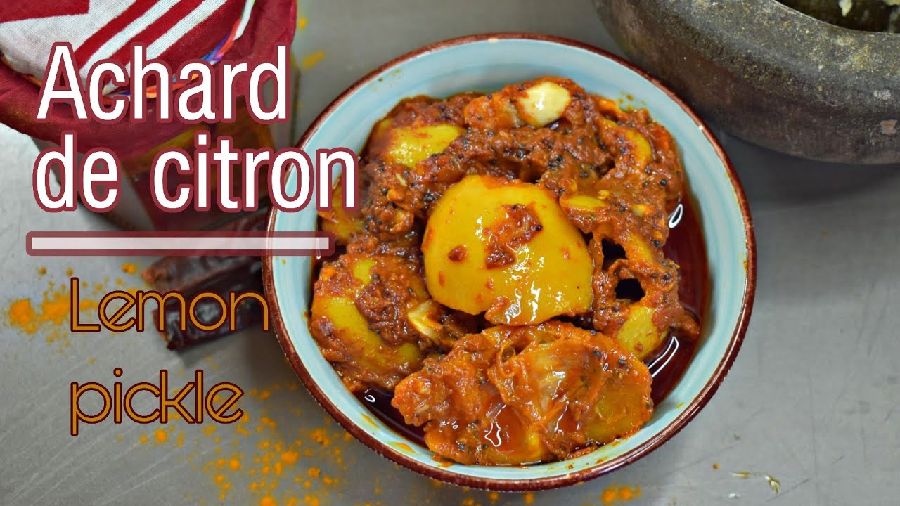 Achard de citron jaune facile et rapide