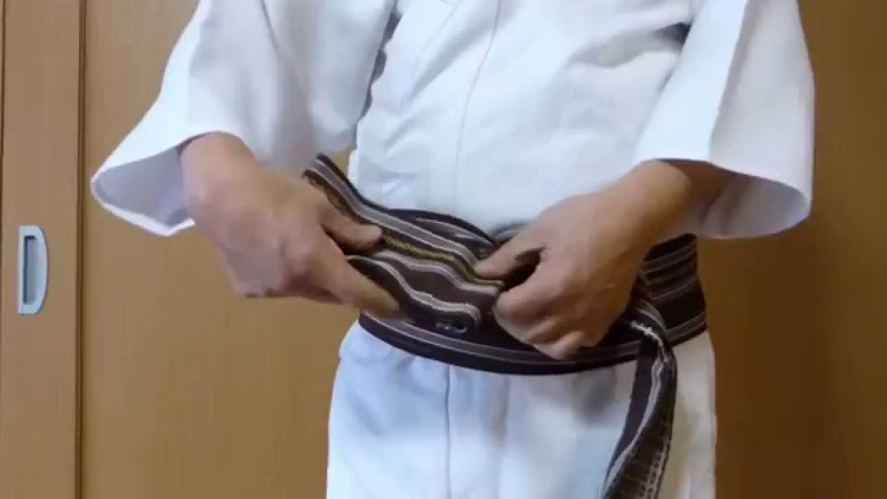 帯の結び方２：一文字