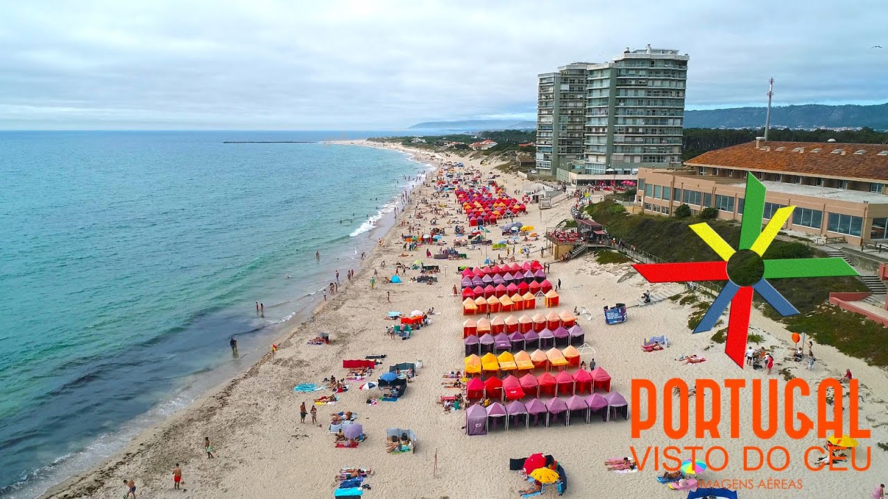 Ofir beach 🏖️ Rio Cávado - Esposende aerial view - 4K UltraHD