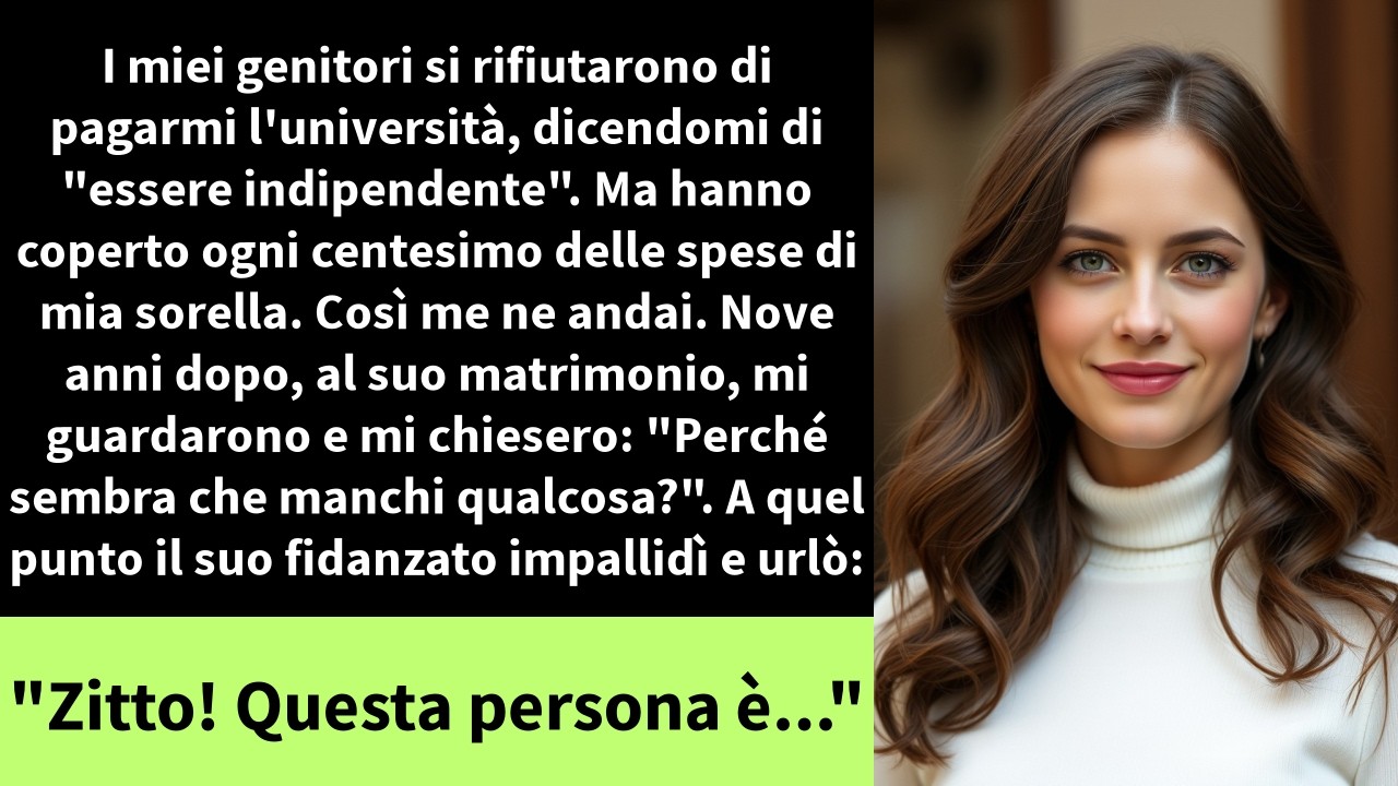 I miei genitori si rifiutarono di pagarmi l'università, dicendomi di 