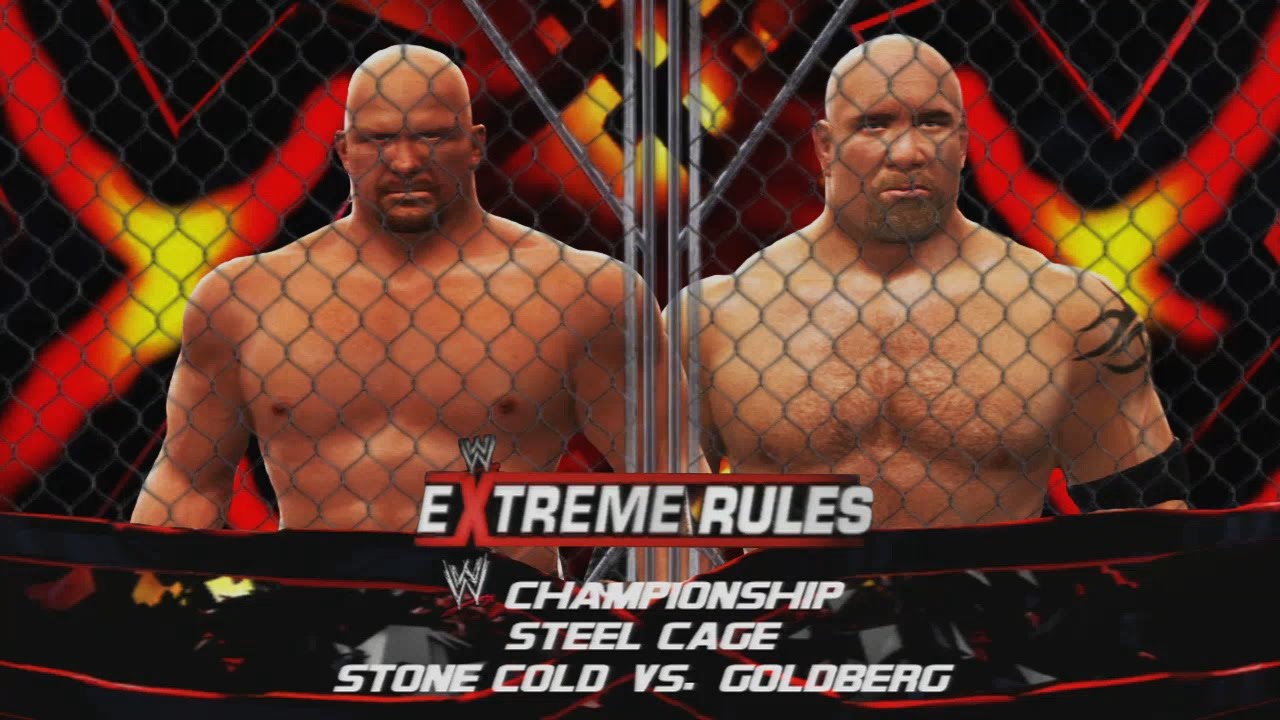 WWE 2K14: Stone Cold Steve Austin vs Goldberg - Extreme Rules (Custom Promo and Championship Match)