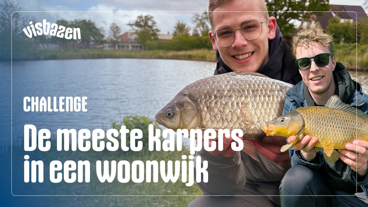 Wie vangt de MEESTE KARPERS in de WOONWIJK?! | VISbazen Challenge #1