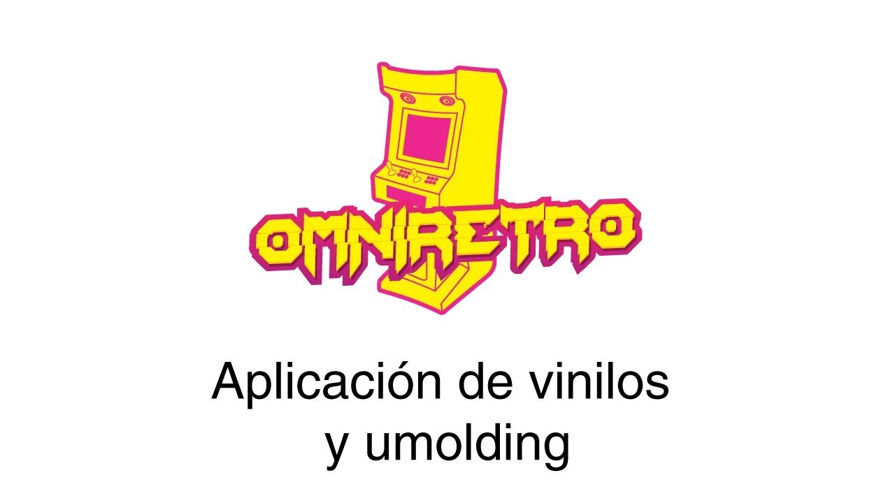 Como aplicar vinilo y umolding en una máquina arcade bartop