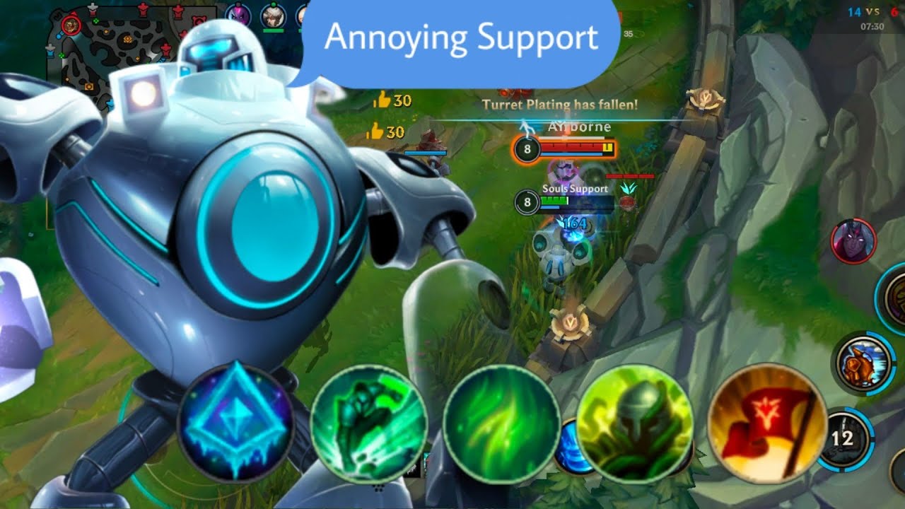 Most Annoying Support is Wild Rift / Blitzcrank Gameplay S13