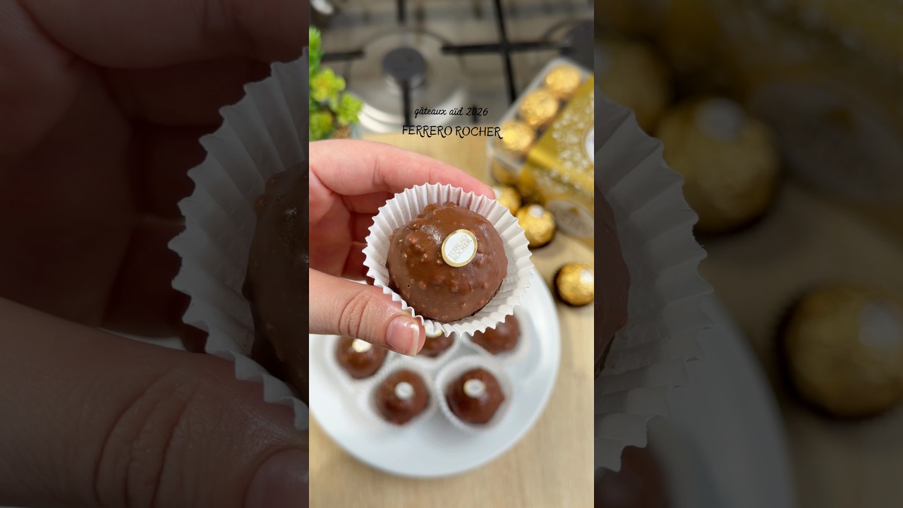 Recette de G&acirc;teau de l&rsquo;A&iuml;d : FERRERO ROCHER facile &agrave; faire #recette #ramadan #eid #aid #gateau