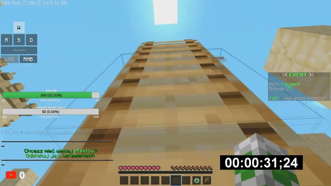 [ARCHIWUM] EVENT PARKOUR NA PVPSTAR PL ! World Record 00