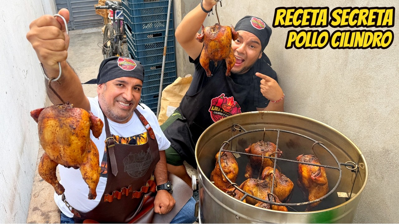 ASÍ NACE el POLLO AL CILINDRO 🔥 desde el ADEREZO hasta tu plato | Ajíes y Cebollas