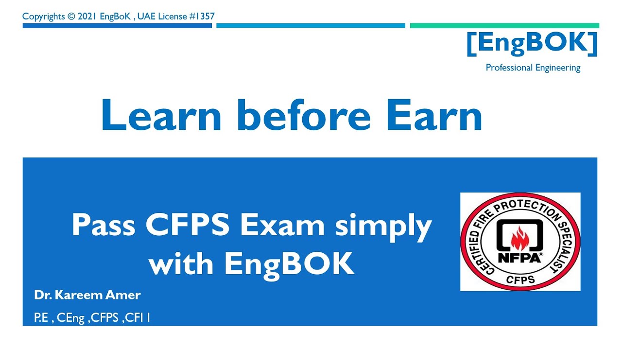 CFPS/ NFPA- Course Overview