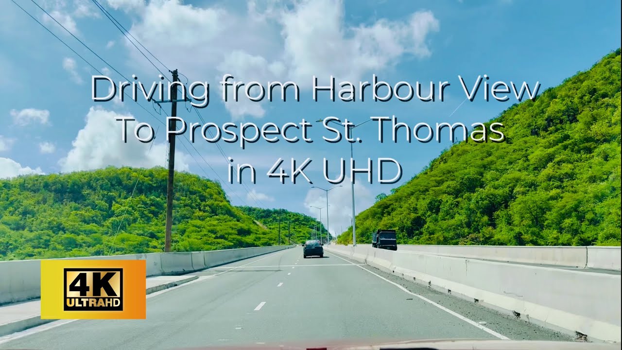Driving from Harbour View to Prospect, St. Thomas in Stunning 4K UHD