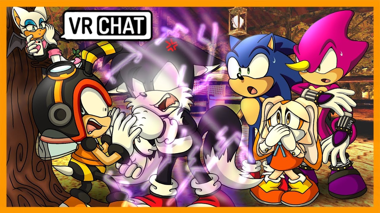 SONIC SEE'S TAILS GO DARK TAILS IN THE PARK! IN VR CHAT
