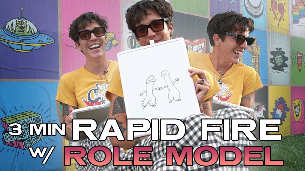 ROLE MODEL Answers Questions While Painting a Pretty Picture | Lollapalooza 2022