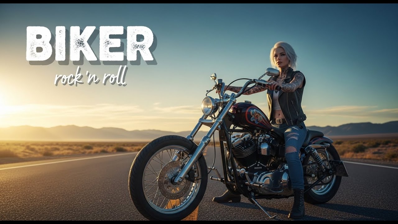Hard Rock Biker Riding Mix – Heavy Guitar Music for Open Roads