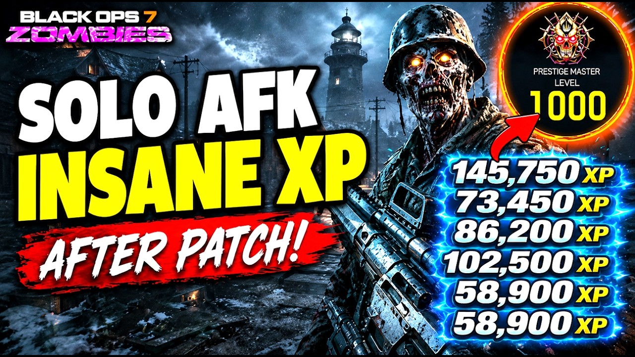 SOLO AFK! Level 1000 FAST + Unlock EVERYTHING! (BO7 Zombies)