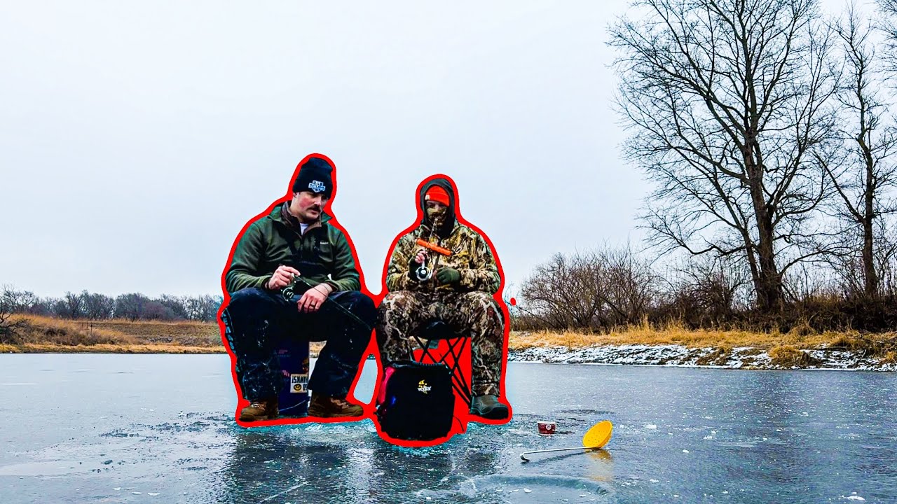 Targeting Panfish on Thin Nebraska Ice!