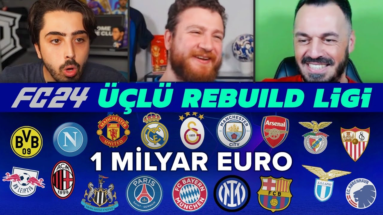 1 Milyar Euro'ya Şampiyonlar Ligi... FC 24 Üçlü Rebuild@ardenpapazyan@OnurOnline
