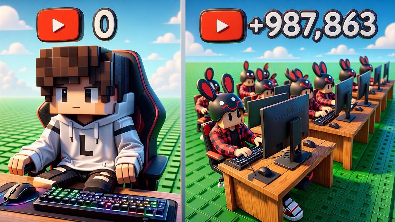 I became world's biggest youtuber in Roblox 