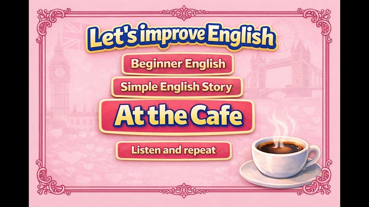 Simple English Story for Beginners | At the Café ☕