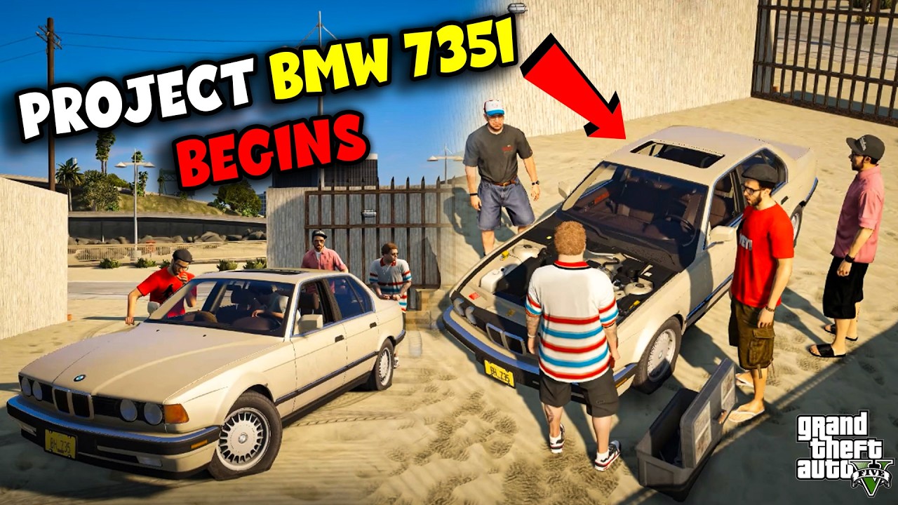 PROJECT BMW 735I BEGINS | FT. THE BOYS CLUB GARAGE | GTA 5 GAMEPLAY