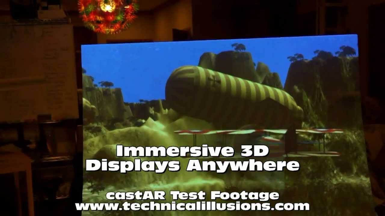 castAR Test Footage - Flight Simulator
