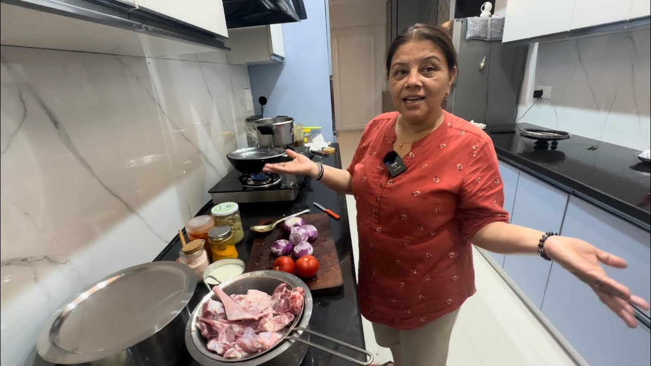 Mutton Full Recipe 🥗+ Dinner With Family ❤️😇@theraicouple